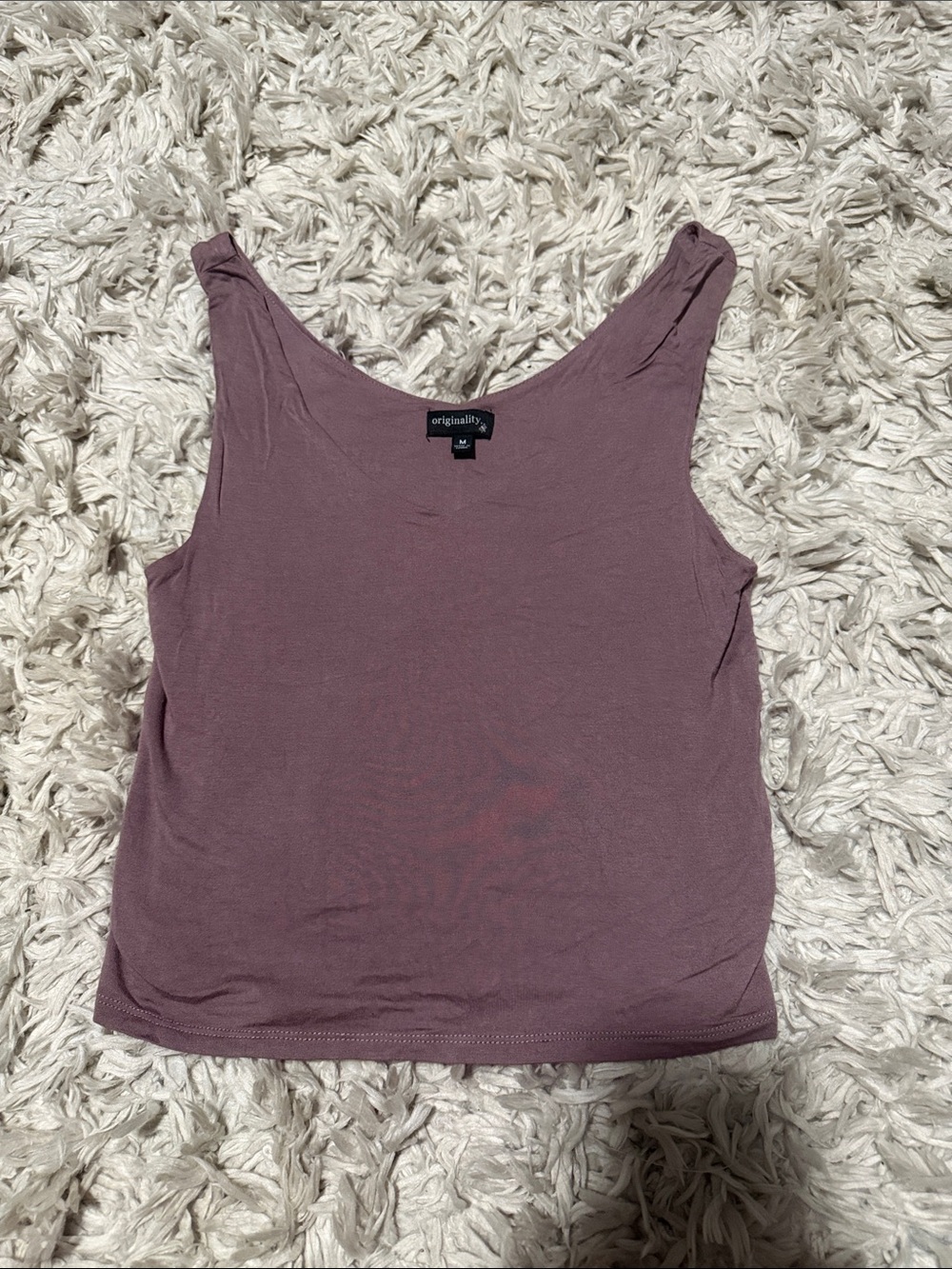 Originality Mauve Scoop Neck Tank Top - Soft Everyday Layering